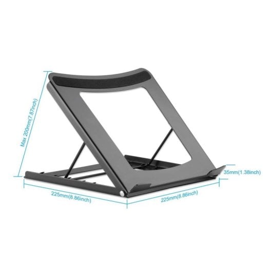 Support pour ordinateur portable Manhattan 5 positions jusqu'à 15,6" noir