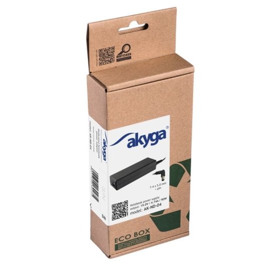 Akyga AK-ND-04 adaptador e transformador Interior 90 W Preto