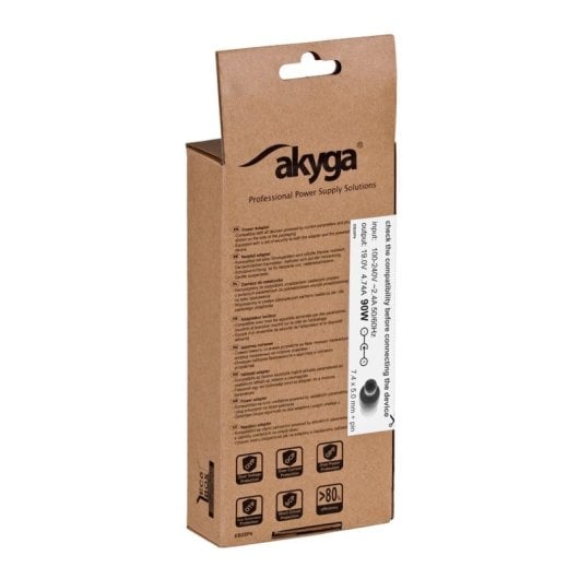 Akyga AK-ND-04 adaptador e transformador Interior 90 W Preto
