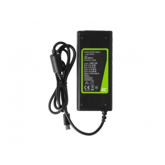 Green Cell Ad134p Chargeur Adaptateur secteur USB-C 65W Noir