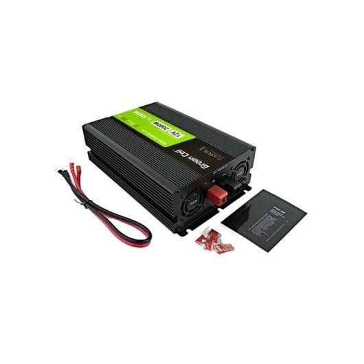 Green Cell Powerinverter Inversor de Coche con Pantalla LCD 12V/2000W Negro