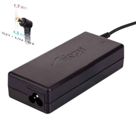Akyga notebook power adapter AK-ND-08 19V/4.74A 90W 4.8x1.7 mm HP Netzteil & Spannungsumwandler Drinnen Schwarz