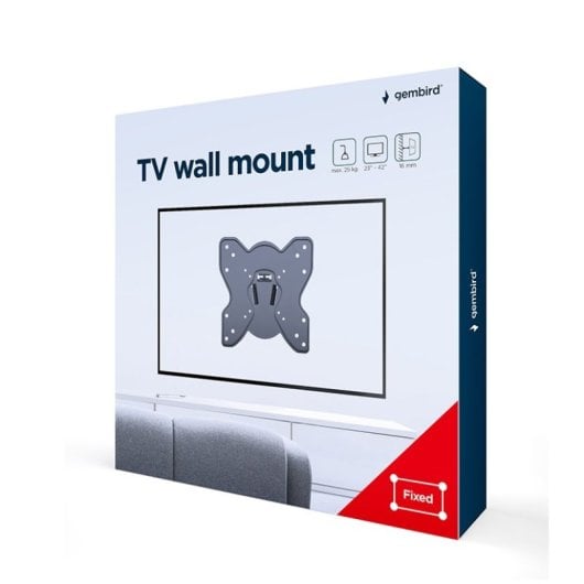 Gembird Wm-42f-03 Soporte de Pared para TV 23”-42” VESA 200 Max 25kg Negro