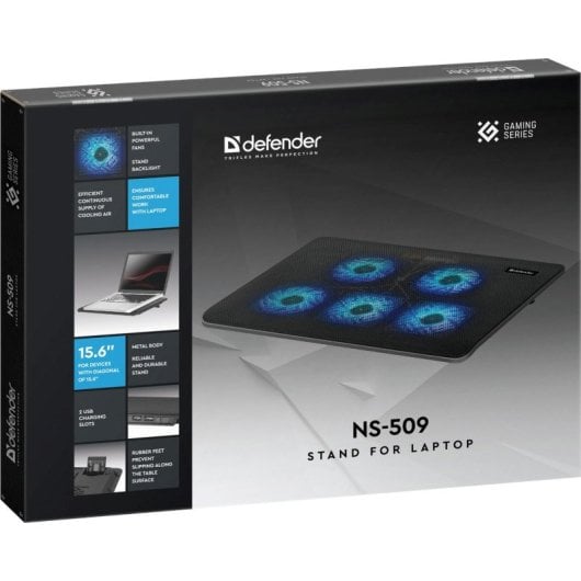 Suporte Cooler para Laptop Defender Ns-509 15,6" 5w 2xusb