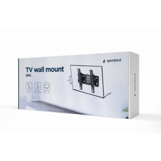 Gembird Wm-42t-02 Meuble TV 42" VESA 200 Max 30Kg Noir