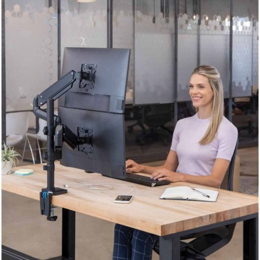 Fellowes Platinum Series 8043401 Flachbildschirm-Tischhalterung 81,3 cm (32") Tisch/Bank Schwarz