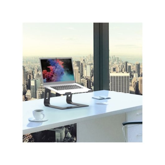 Port Designs 901103 Soporte de Aluminio para Portátil 15.6" Negro