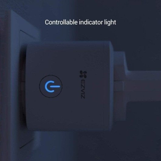 Tomada Inteligente EZVIZ T30-10B-EU Wi-Fi Controle por voz e Estatísticas de consumo