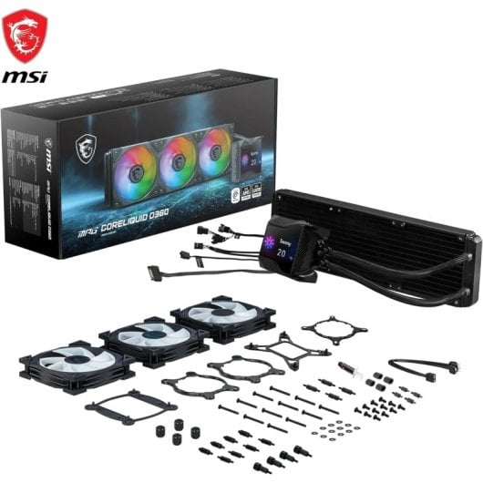 MSI MPG CORELIQUID D360 Kit de Refrigeración Líquida Negro