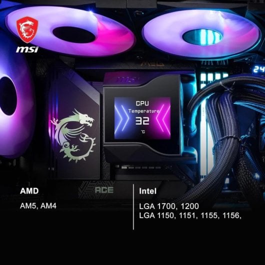 MSI MPG CORELIQUID D240 Kit de Refrigeración Líquida Negro