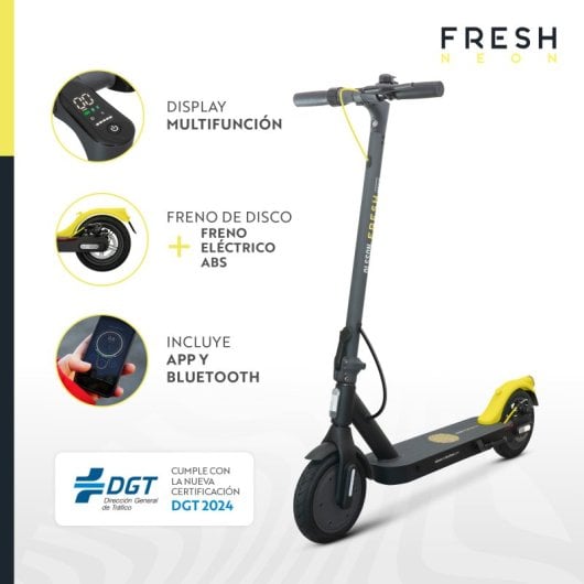 Olsson and Brothers Fresh Neon Patinete Eléctrico Homologado DGT