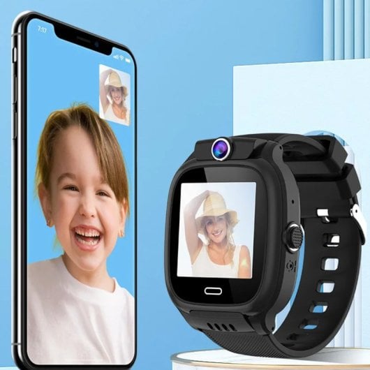 Klack Reloj Smartwatch para Niños con GPS Localizador y Comunicación 4G Negro