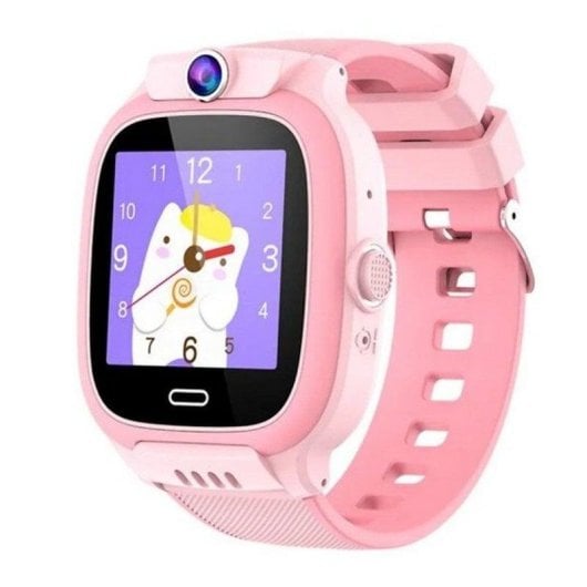 Klack Reloj Smartwatch Crianças 4G GPS 1,44" Ecrã Tátil Rosa Localização SOS