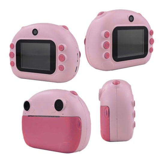 Klack Câmara Instantânea Digital Infantil 12MP 1080p Rosa
