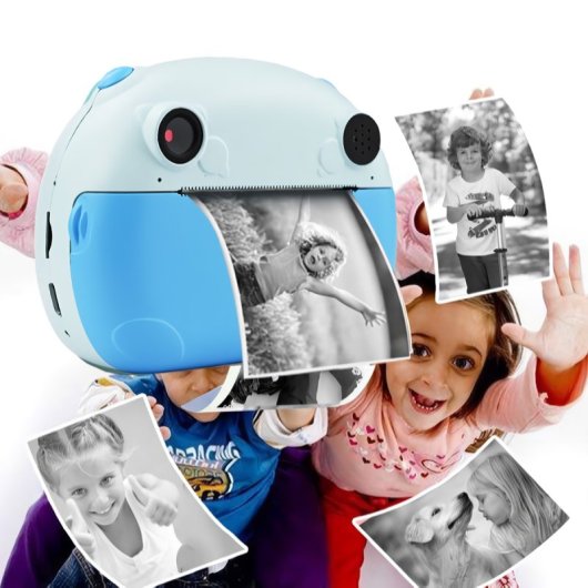 Klack Câmara Instantânea Digital Infantil 12MP 1080p Rosa