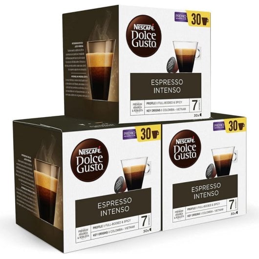 Nescafé Dolce Gusto Expresso Intenso Pack de 3 Caixas de 30 Cápsulas