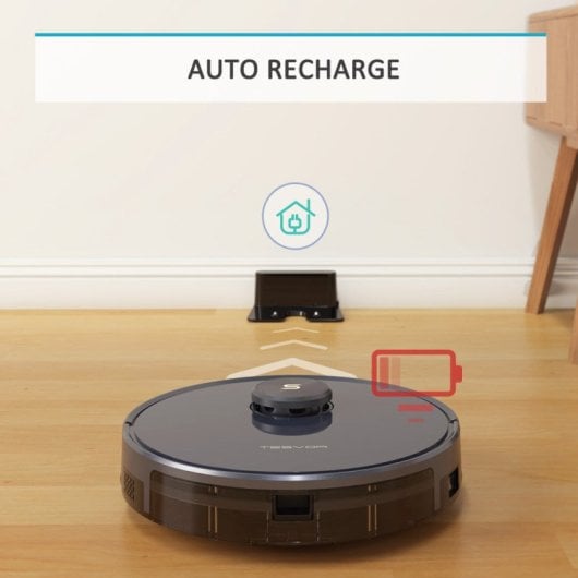 Tesvor S6 Robot Aspirador com Navegação Laser Preto