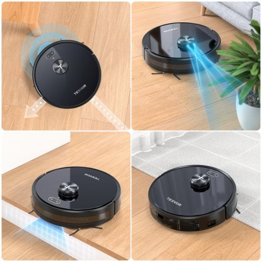 Tesvor S4 Robot Aspirador con Navegación Láser Gris Espacial