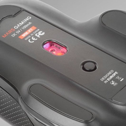Mars Gaming MM-XT Rato Gaming RGB Ergonómico com Apoio para Polegar 12800DPI Switches Huano Preto