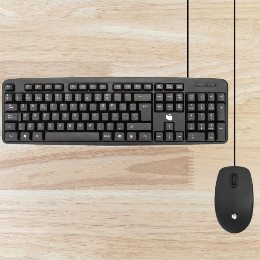 PcCom Essential Combo MK20 tastiera + mouse nero