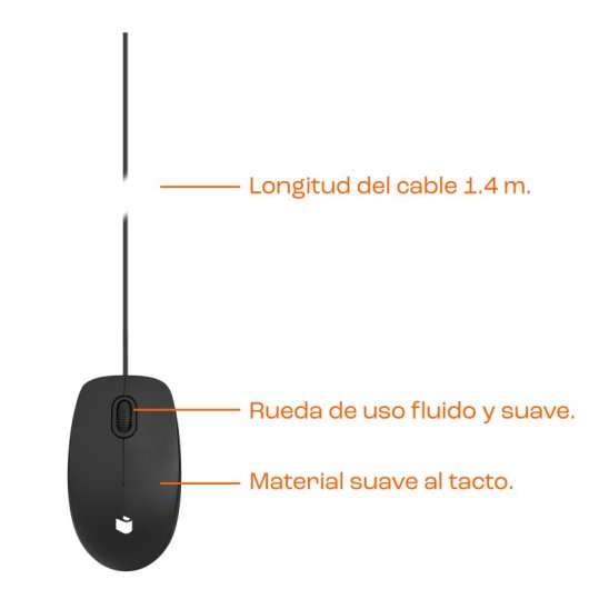 PcCom Essential Combo MK20 tastiera + mouse nero