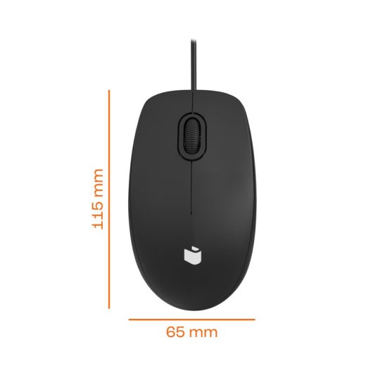 PcCom Essential Combo MK20 tastiera + mouse nero