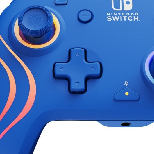 Controller cablato PDP Afterglow Wave Blue per Nintendo Switch/OLED