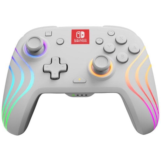 Controller wireless PD Afterglow Wave bianco per Nintendo Switch/OLED