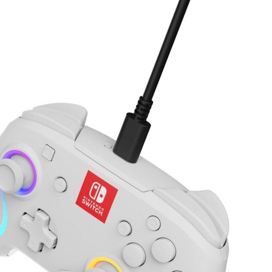 Controller wireless PD Afterglow Wave bianco per Nintendo Switch/OLED