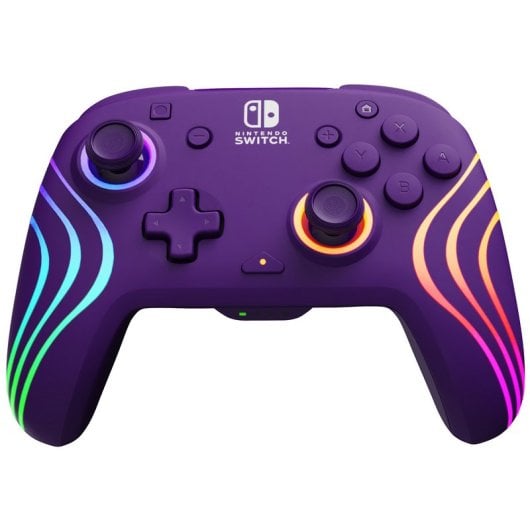 PDP Afterglow Wave Mando Inalámbrico Púrpura para Nintendo Switch/OLED
