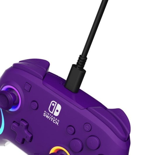 Controller wireless PD Afterglow Wave viola per Nintendo Switch/OLED