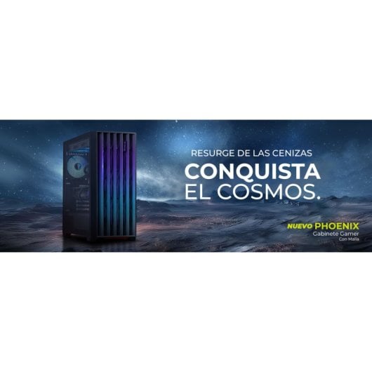Yeyian Phoenix Mesh Mid Tower ARGB USB-C Preta