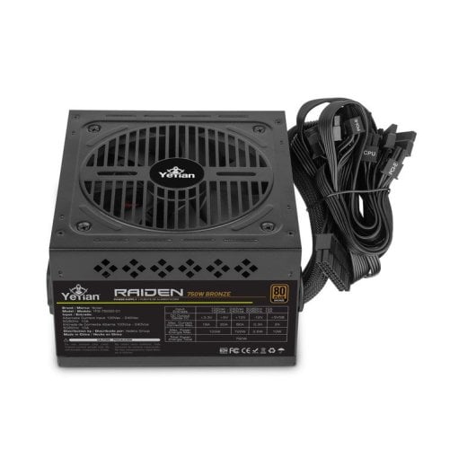 Yeyian Raiden 750W 80 Plus Bronce Negra