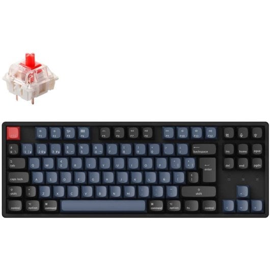 Keychron-K8-Pro-QMK/VIA-Teclado-Mecánico-Inalámbrico-Fully-Assembled-Hot-Swappable-RGB-Gateron-G-Pro-Red