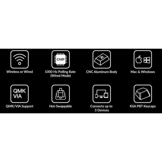 Keychron Q2 Pro QMK/VIA Tastiera meccanica wireless Manopola completamente assemblata Carbon Black K Pro Red