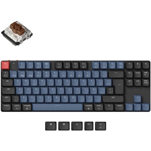 Keychron K1 Pro QMK/VIA Teclado Mecânico Sem Fios Low Profile RGB Backlight Switch Brown