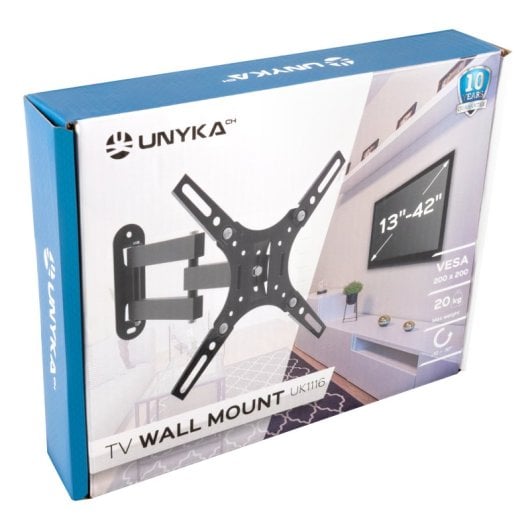 UNYKAch UK1116 Soporte de Pared para Televisión 13-42" VESA 200x200/400x400 Máx 20Kg