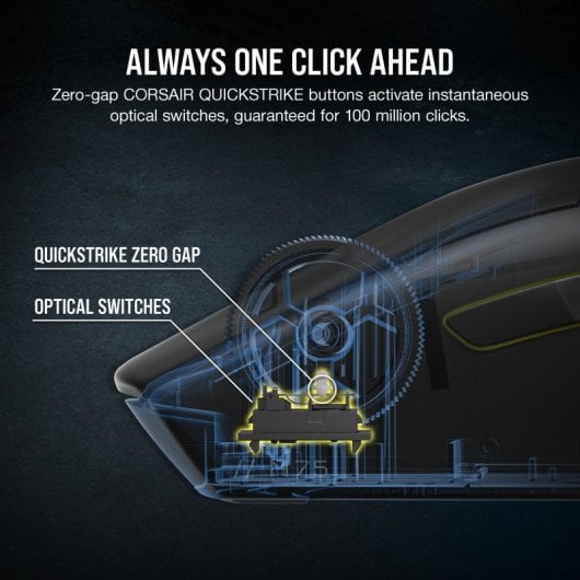 Souris de jeu sans fil Corsair M75 RGB WIRELESS 26000 DPI noir