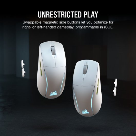 Corsair M75 RGB WIRELESS Kabellose Gaming-Maus 26000 DPI weiß