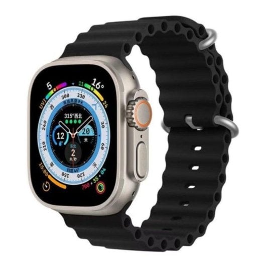 Klack Ultra 9.0 Pro Bluetooth 49mm AMOLED Preto Pulseira Silicone e Metálica IPX7 SpO2 ECG