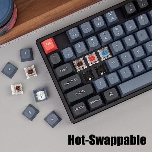 Keychron K8 Pro QMK/VIA Teclado Mecánico Inalámbrico Fully Assembled Hot Swappable RGB Gateron G Pro Brown