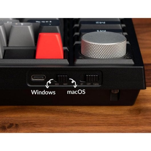 Keychron Q3 Pro QMK/VIA Tastiera meccanica wireless Manopola completamente assemblata Carbon Black K Pro Banana