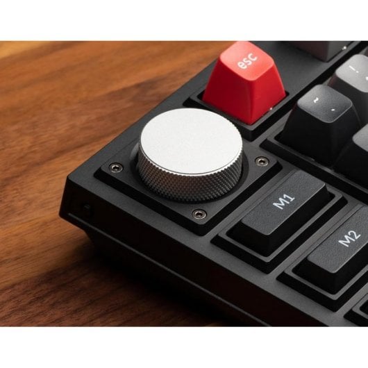 Keychron Q3 Pro QMK/VIA Kabellose mechanische Tastatur, komplett montierter Knopf, Carbon Black, K Pro Red