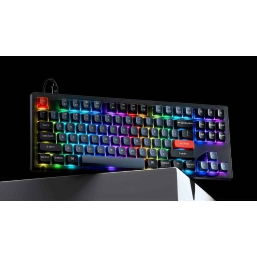 Keychron V3 QMK Teclado Mecánico Fully Assembled Knob Frosted Black K Pro Red