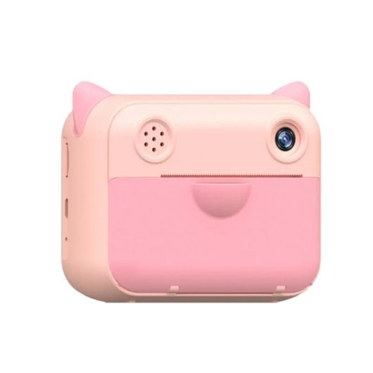 Klack Cámara para Niños Digital de Impresión Instantánea sin Tinta en Papel Térmico Rosa