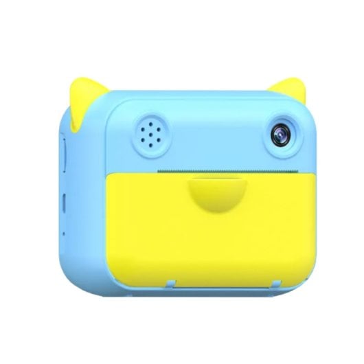 Klack Cámara para Niños Digital de Impresión Instantánea sin Tinta en Papel Térmico Azul