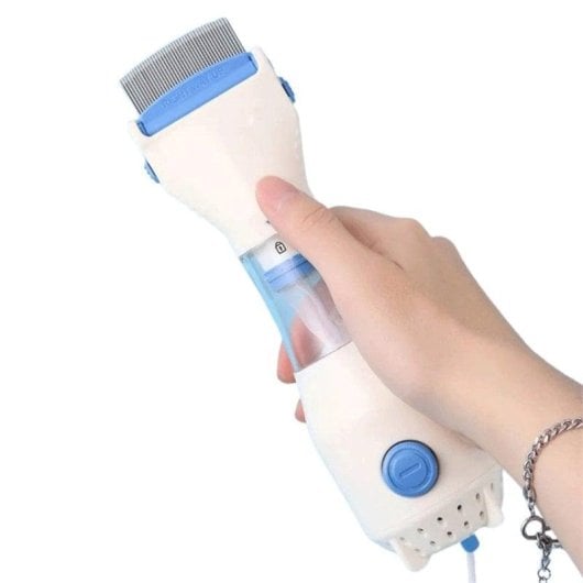 Liendrera Klack Quita Piojos Design Ergonómico Filtros de Aço Inoxidável