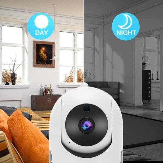 Klack Cámara de Vigilancia IP FullHD con Visión Noctura iOS/Android