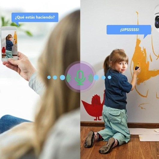 Câmera de vigilância Klack FullHD Visão Noturna Interna Áudio Bidirecional