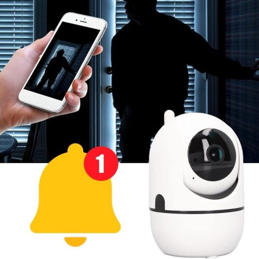 Klack Cámara de Vigilancia IP FullHD con Visión Noctura iOS/Android